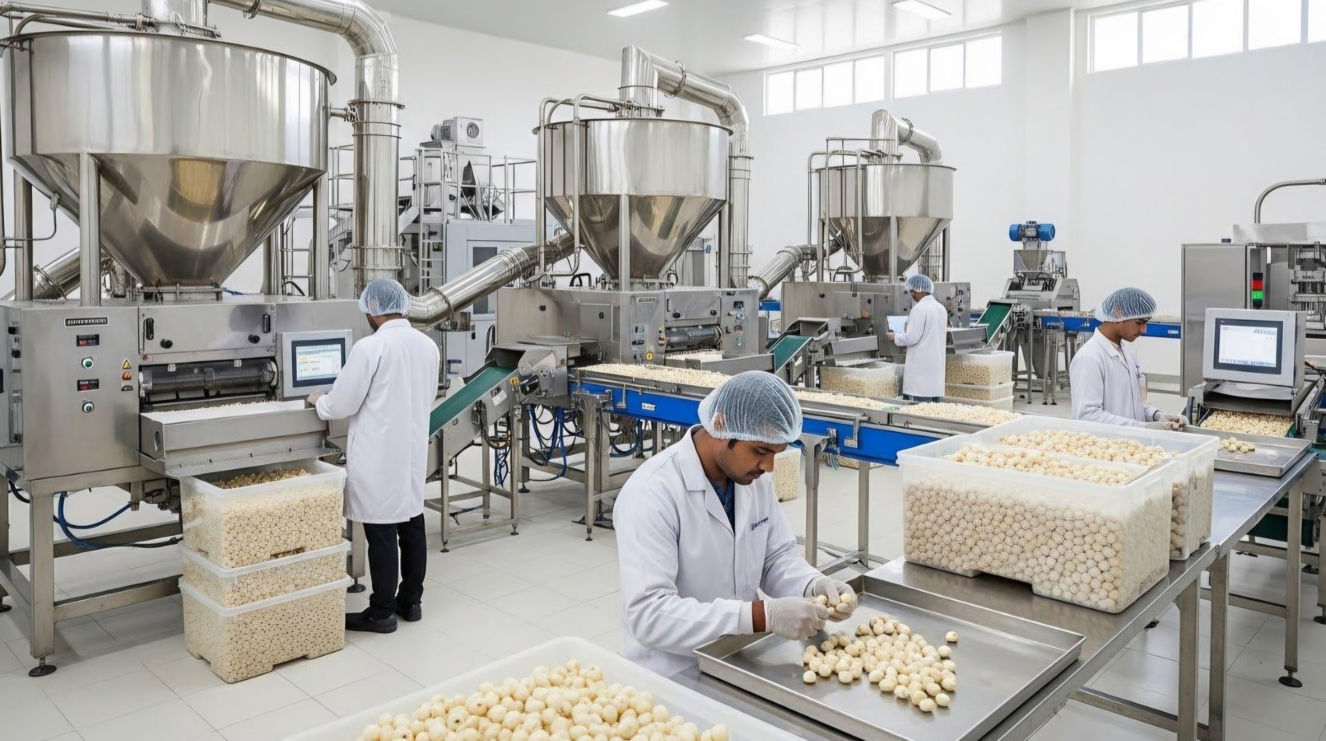 Integrated Superfood Grading, Roasting & Seasoning Line