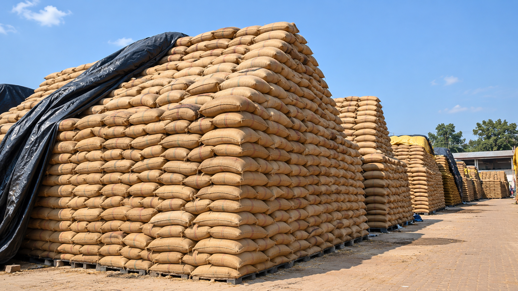 Weather-Insulated Dunnage Stacks & Year-Round Inventory